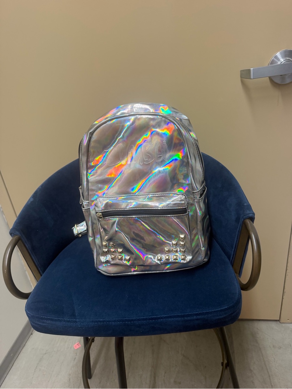 Zumba Funked Up Silver Holographic Backpack